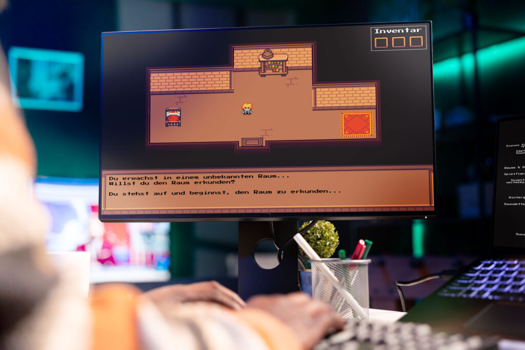 Pixel Medien Portfolio Who Am I Adventure Game